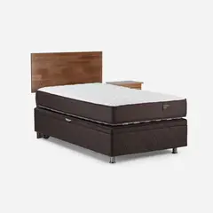 ROSEN - Cama 1 Plaza Boxet Ergo T + Respaldo + Velador