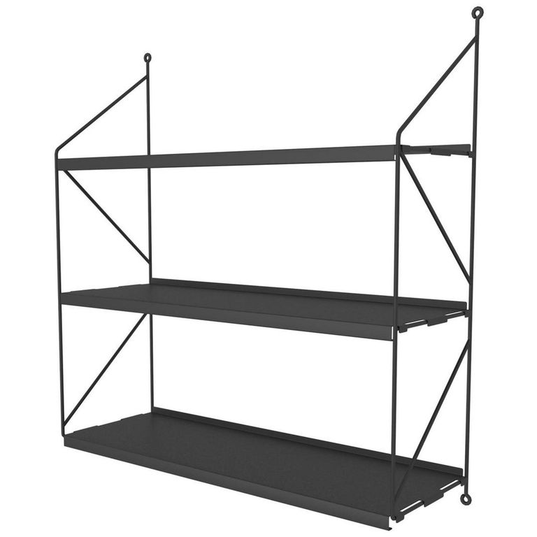 Repisa Angolo Acero 3 Nivel(es) 60x64x20 cm Negro