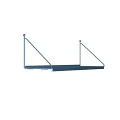 DUCASSE - Repisa Angolo Simple Acero 1 Nivel(es) 60x20x20 cm Gris Azulado