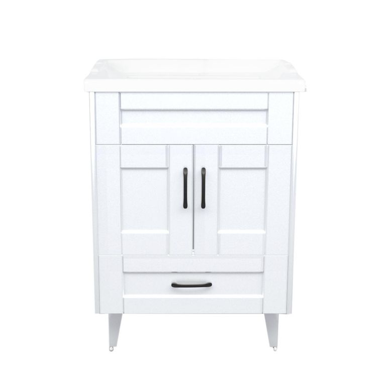 Kit mueble vanitorio B60SK F blanco 60 cm