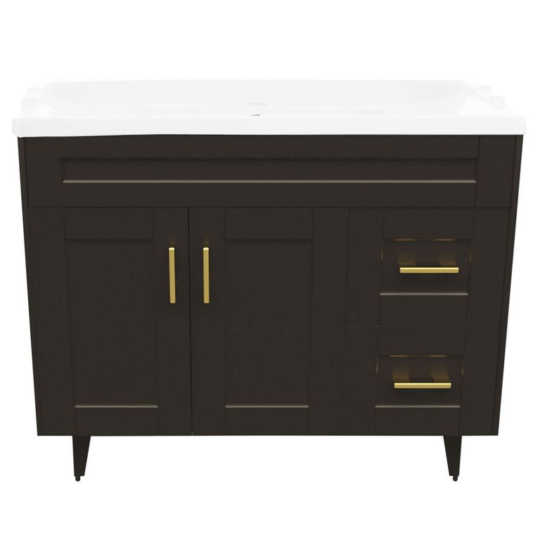 Kit mueble vanitorio Deluxe 100SK P blanco 70 cm