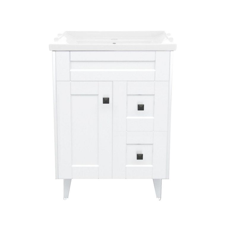 Kit mueble vanitorio Deluxe N60SK F blanco 60 cm