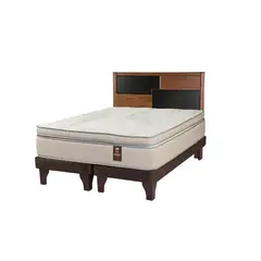 FLEX - Cama Europea Máximo Cobre King (180x200) + Respaldo Colonia