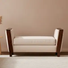 NUEVALINEA - Banqueta 1 cuerpo Venecia 135x73x49 cm Beige