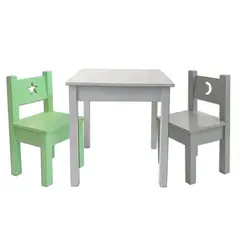 MUEBLES KIDS - MESA SILLAS Infantil Verde