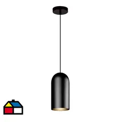 BLUMENAU - Lámpara Colgante Otto 1 Luz Aluminio Negro 11 cm