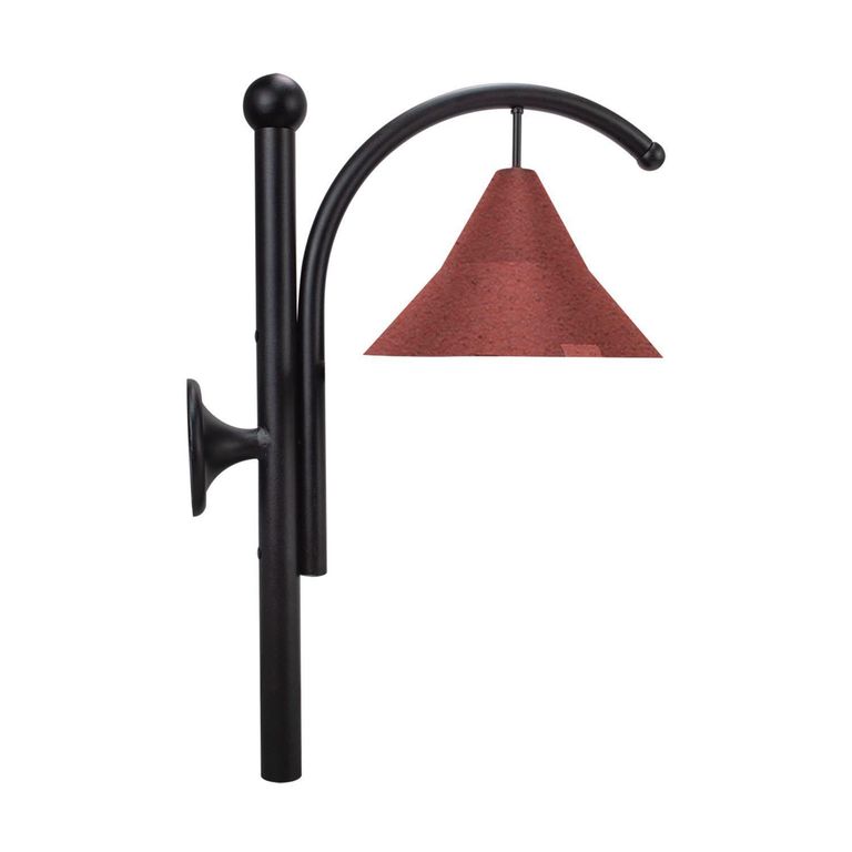 Apliqué Corten 1 Luz Aluminio Negro