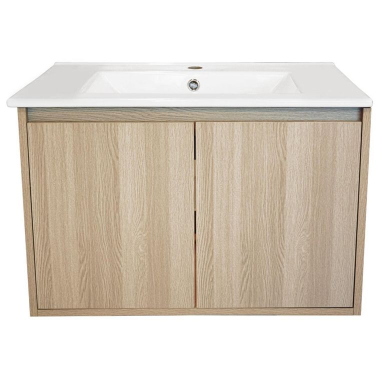 Kit Mueble Amélie 70x46 + Cubierta color acácia