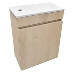 STRETTO - Kit Mueble Petit 46x26 + Cubierta color nogal