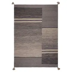 DIB - Alfombra Handw Wool Line 160x230 cm Gris