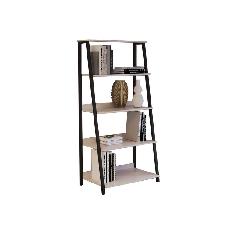 Estante MDF 4 Nivel(es) 65.5x141.5x34.5 cm Perla