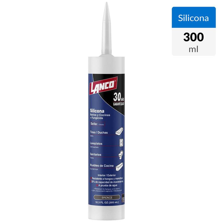 Silicona Baño Y Cocina Bronce 300 ml