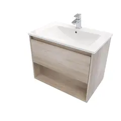 KLIPEN - Mueble base desarmado 700x550x450 mm con lavamanos