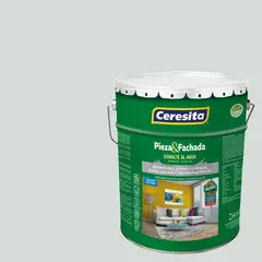 CERESITA - Esmalte al Agua Pieza y Fachada Satinado 4 galón(es) Gris 8601W