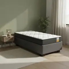 DRIMKIP - Cama 1 plaza Americana Funcional Gris