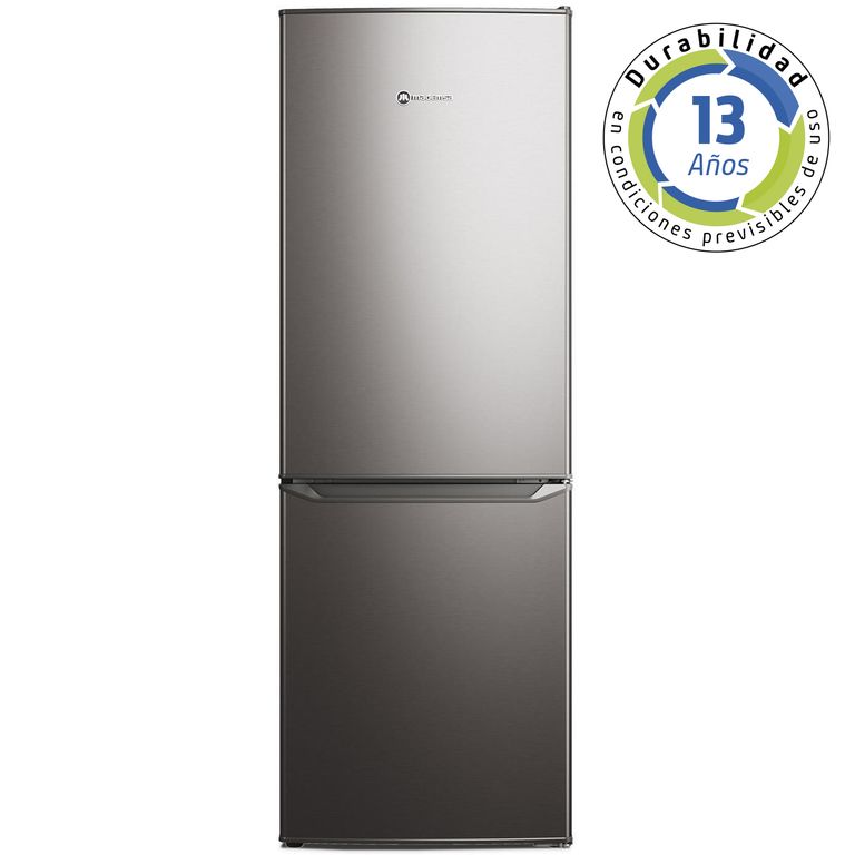 Refrigerador Bottom Freezer Frío Directo 166 Litros Inox MED165