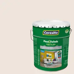 CERESITA - Esmalte al Agua Pieza y Fachada Tineta 4 galón(es) Satinado Beige 8740W