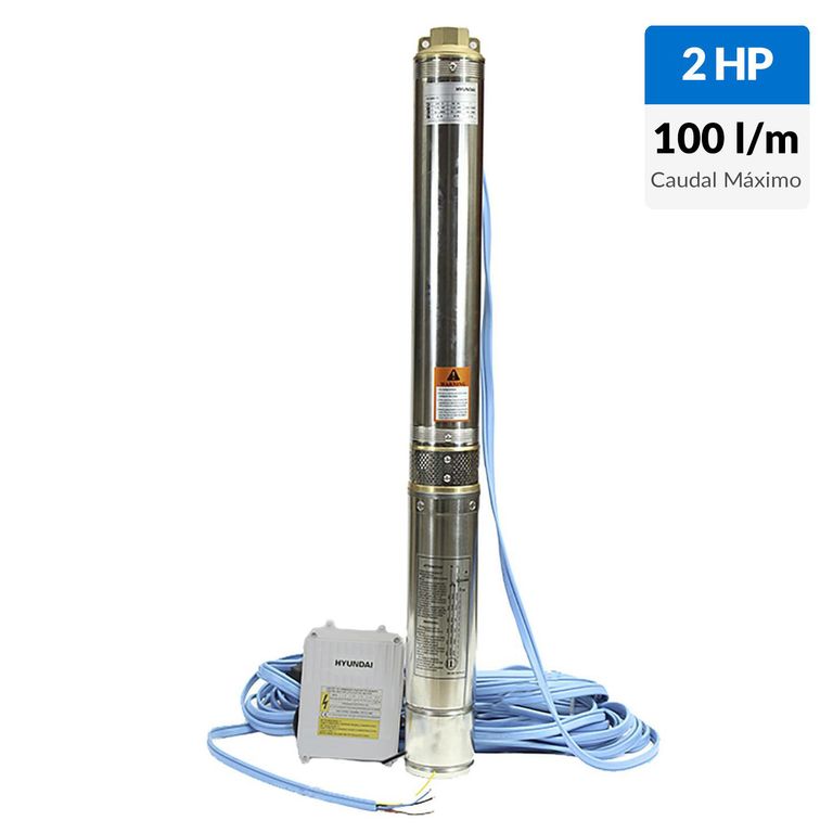 Bomba pozo profundo 4" 2HP 4m c/h