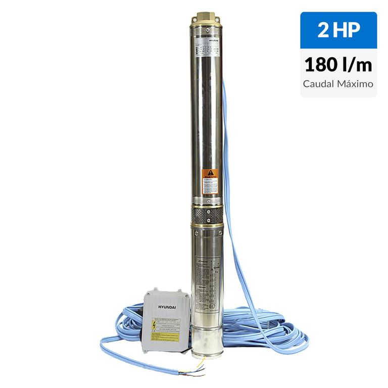 Bomba pozo profundo 4" 2HP 8m c/h