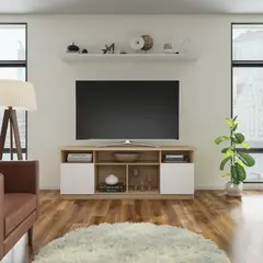 CIC - Rack TV" 75 " Atenas Olmo/Blanco 170x65x48 cm
