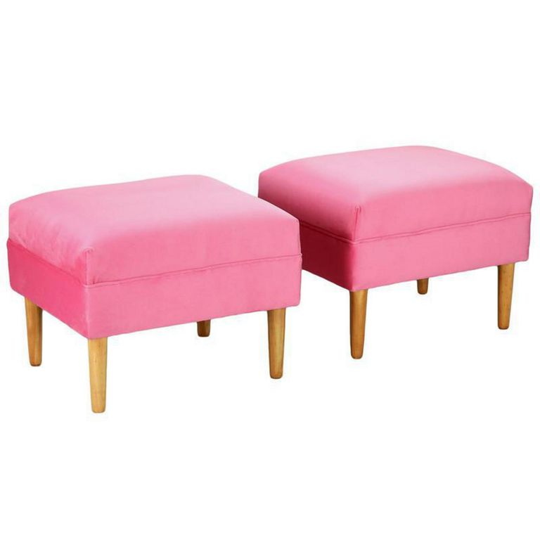 Set 2 Poufs Provenza Felpa 04