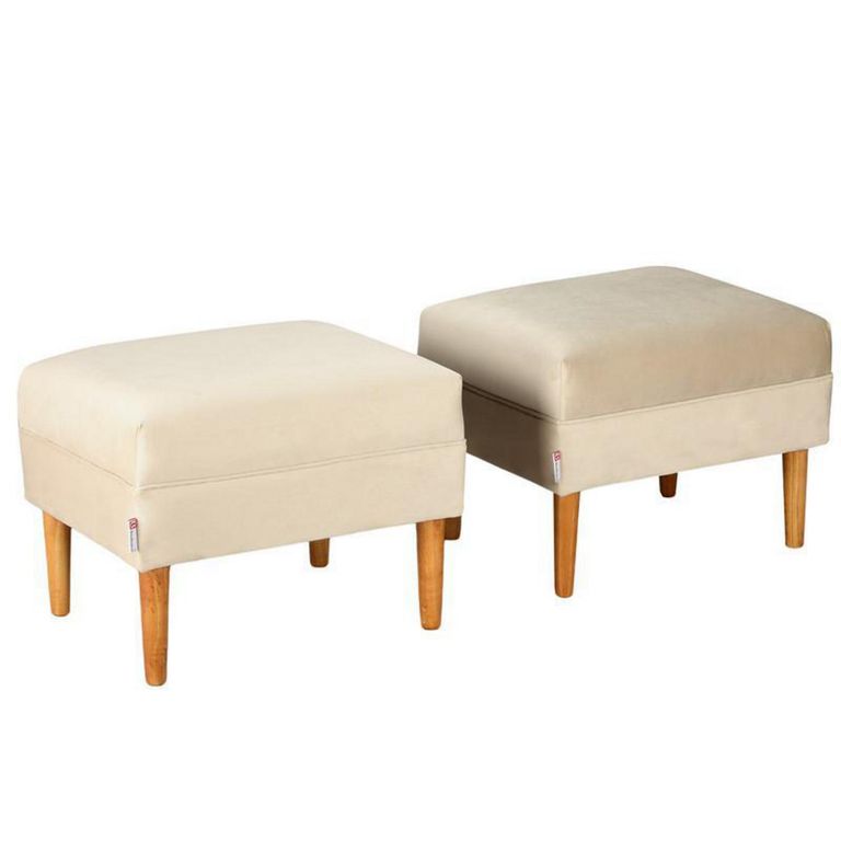 Set 2 Poufs Provenza Felpa 04
