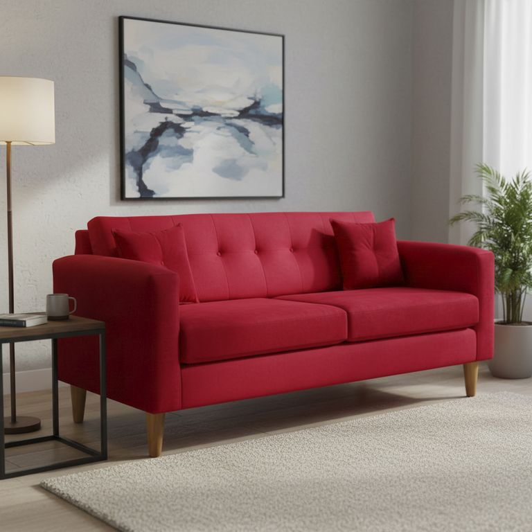 Sofa New Retro 3 Cuerpos Felpa 04