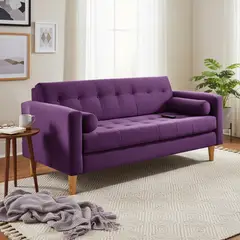 BODEVIR - Sofa Retro 3 Cuerpos Felpa 04