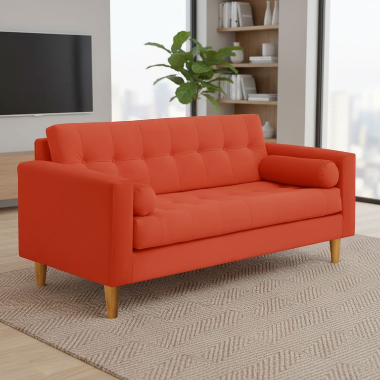 Sofa Retro 3 Cuerpos Felpa 04