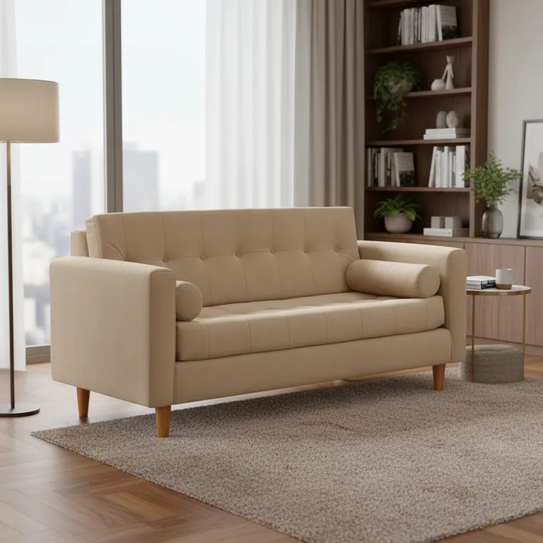 Sofa Retro 3 Cuerpos Felpa 04
