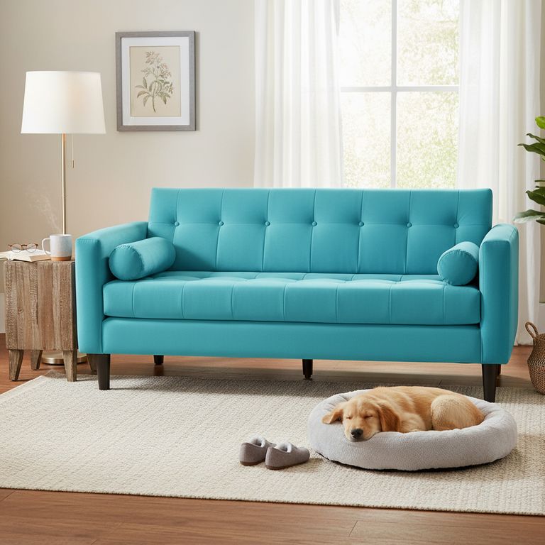 Sofa Retro 3 Cuerpos Felpa 00