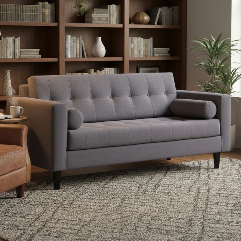 Sofa Retro 3 Cuerpos Felpa 00