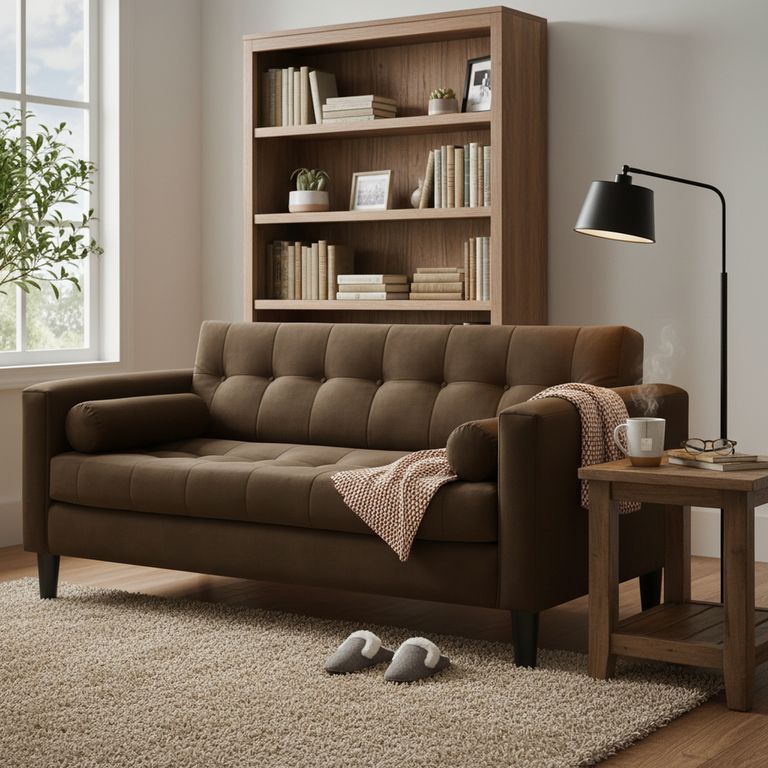 Sofa Retro 3 Cuerpos Felpa 00