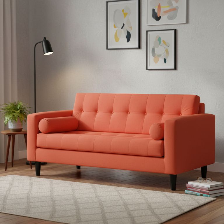 Sofa Retro 3 Cuerpos Felpa 00