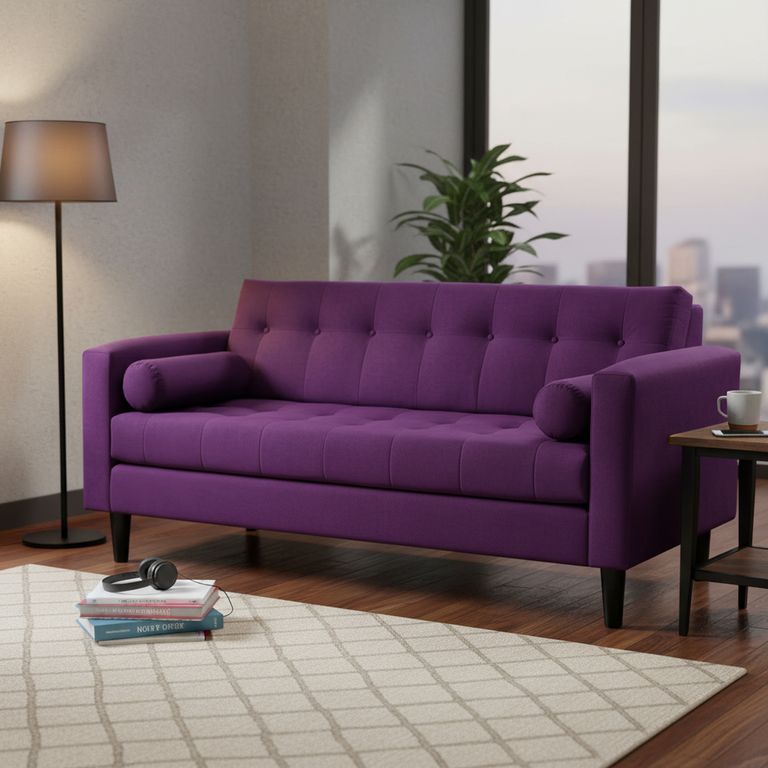 Sofa Retro 3 Cuerpos Felpa 00