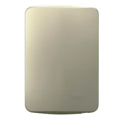 SCHNEIDER ELECTRIC - Placa Miluz ciega con soporte dorado