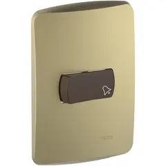 SCHNEIDER ELECTRIC - Placa Miluz Armada Pulsador 16A Dorado
