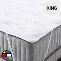 ELEMENT & CO - Cubrecolchón Classic Super king Blanco