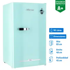 LIBERO - Frigobar  98 Litros Menta LFB-90M