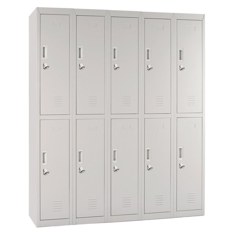 Locker Officelock 5 Cuerpos 10 Puerta(s) 140x166x52 cm Gris