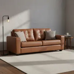 ROSEN - Sofá Manet 2 Cuerpos Cuero Pigmentado