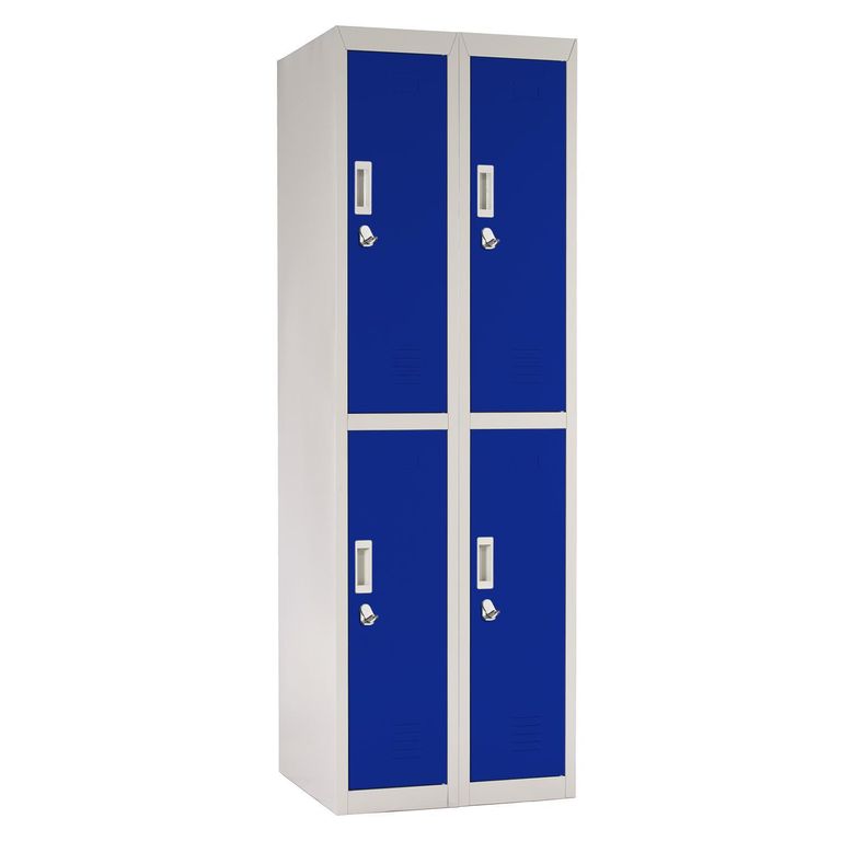 Locker Officelock 2 Cuerpos 4 Puerta(s) 57x166x53 cm Azul