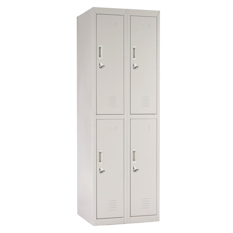 Locker Officelock 2 Cuerpos 4 Puerta(s) 57x166x52 cm Gris