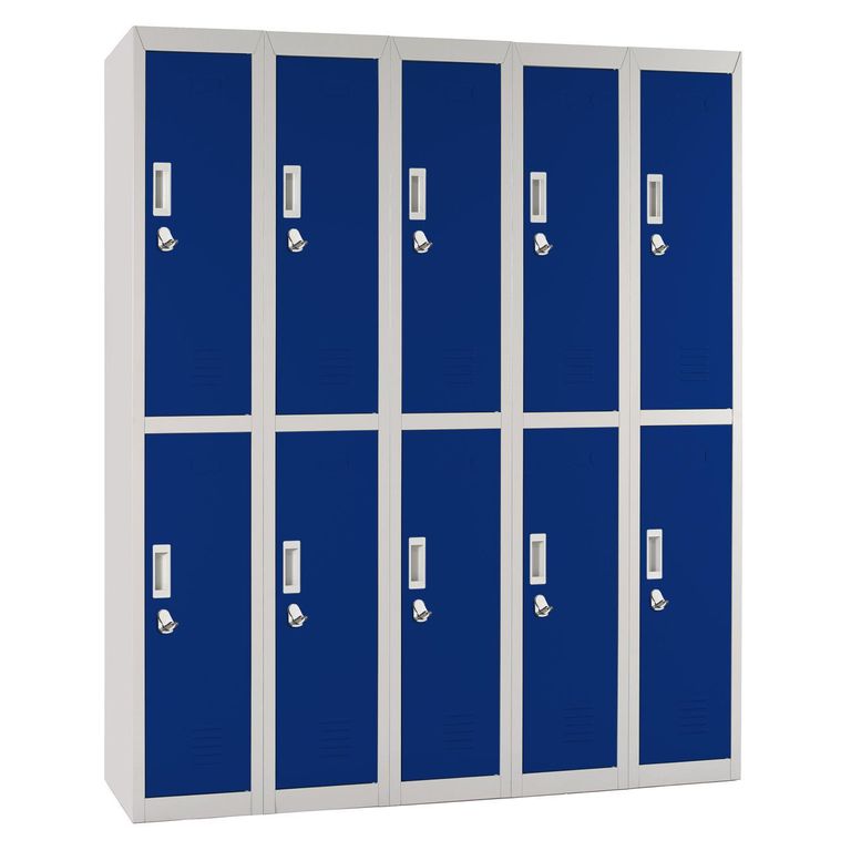 Locker Officelock 5 Cuerpos 10 Puerta(s) 137x166x53 cm Azul
