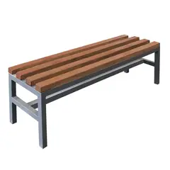 MALETEK - Banqueta para Terraza Madera Café 180x150x