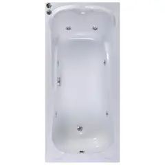 NORGLAS - Tina 170cm x 70cm  hidromasaje Larisa 6 jets derecha