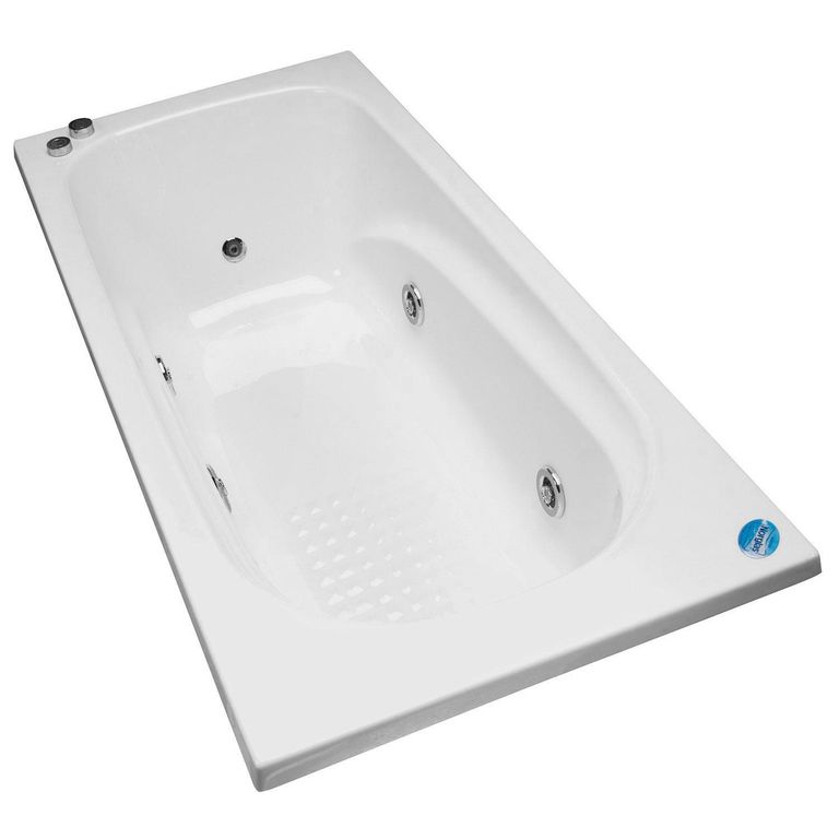 Tina 150cm x 70cm hidromasaje Olimpo 5 jets derecha
