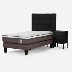 ROSEN - Cama 1.5 Plazas Europea New Style 6 Blanco