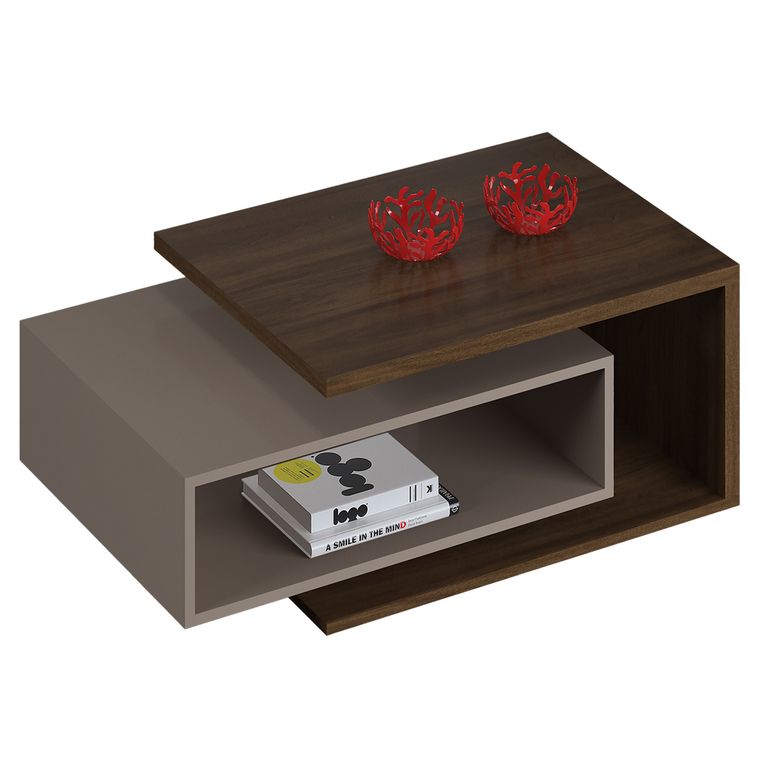 Mesa de Centro Diva Gris 51.5x88x37 cm