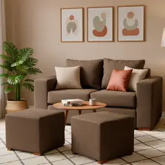 DKORA - Living City 2 Cuerpos+2 Pouf Calipso